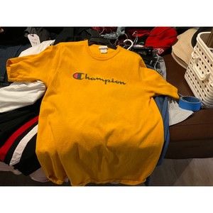 Champion Men's Gold T Shirt | Size Large